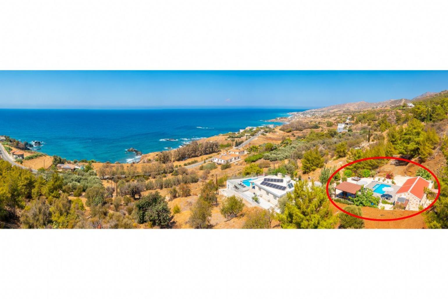 Villa Paradiso Sunset Pomos Exterior foto